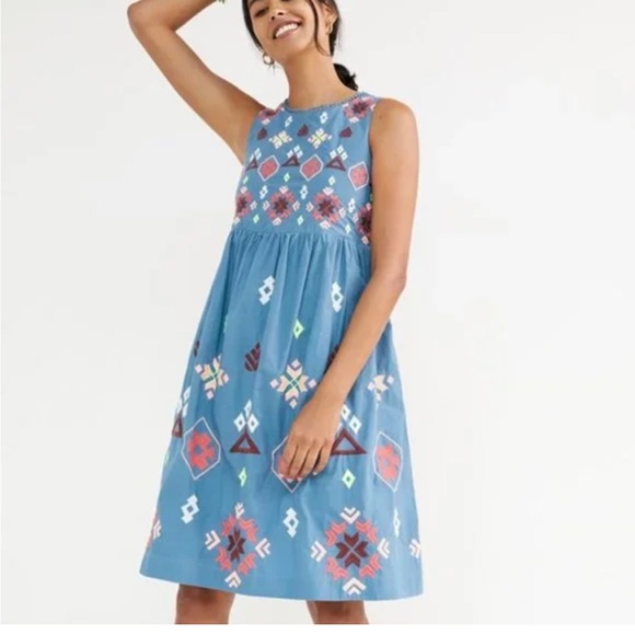 Anthropologie Dresses & Skirts - Anthropology Embroidered Dress Small